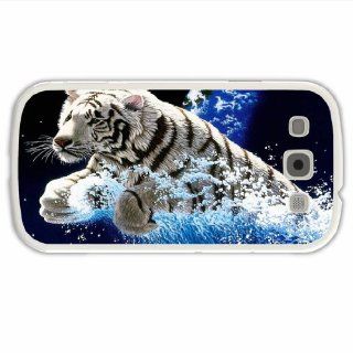 Diy Samsung GALAXY S3 Animal Tiger Splash Of Love Present White Case Cover For Everyone: Cell Phones & Accessories