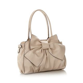 The Collection Cream oversized bow shoulder bag
