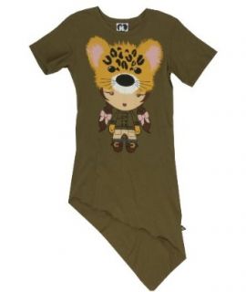 Harajuku Lovers Music Leopard Girl Tee Shirt (X SMALL) at  Womens Clothing store: Fashion T Shirts