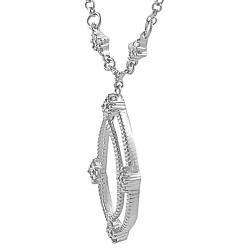 Sterling Silver 1/4ct TDW Diamond Drop Necklace (K L, I2 I3) Tressa Diamond Necklaces