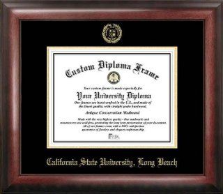 Cal State Long Beach Gold Embossed Diploma Frame : Sports Fan Diploma Frames : Sports & Outdoors
