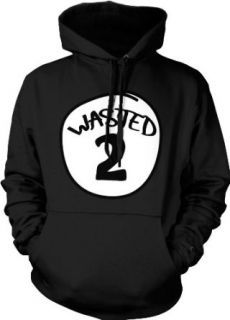 Wasted #2 Hooded Sweatshirt, Funny Drinking Wasted Thing 2 Design Hoodie: Clothing