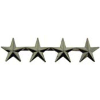 U.S. Army 4 Star General Pin Silver Plated 4": Sports & Outdoors