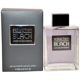 Antonio Banderas 'Seduction In Black' Men's 6.75 ounce Eau de Toilette Spray Antonio Banderas Men's Fragrances