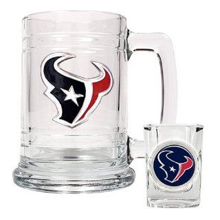 NFL Houston Texans Boilermaker Set (Primary Logo) : Sports Related Merchandise : Sports & Outdoors