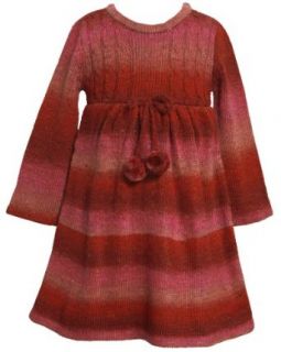 Bonnie Jean Girls 2 6X Ombre Sweater Knit Dress: Clothing