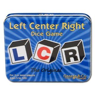 Original LCR Left Center Right Dice Game: Toys & Games