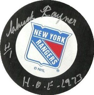 Chuck Rayner Autographed Hockey Puck   ) : Sports Related Collectibles : Sports & Outdoors