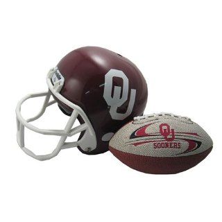 Oklahoma Sooners NCAA Helmet & Football Set : Sports Related Collectibles : Sports & Outdoors