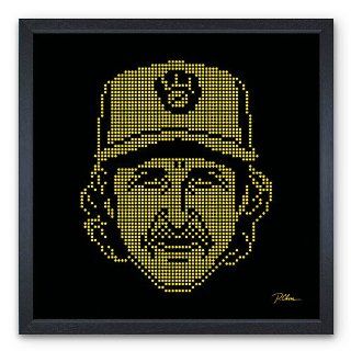 Milwaukee Brewers Robin Yount Jumbotron Art by Legendary Sports Prints : Sports Related Trading Cards : Sports & Outdoors