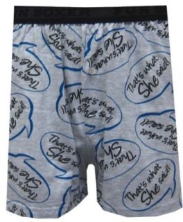 That's What She Said Boxers for men at  Mens Clothing store: Boxer Shorts