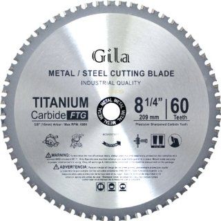 8 1/4 Inch 60 Teeth FTG Metal Cutting Carbide Saw Blade   Circular Saw Blades  