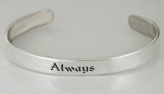 "Always" on a Sterling Silver Cuff BraceletSays it All: The Silver Dragon: Jewelry