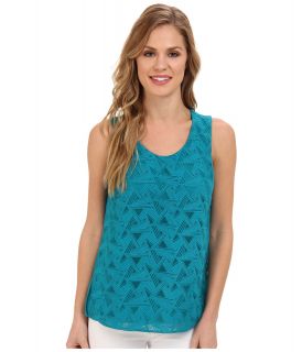 Calvin Klein S/L Embroidered Top Womens Sleeveless (Blue)