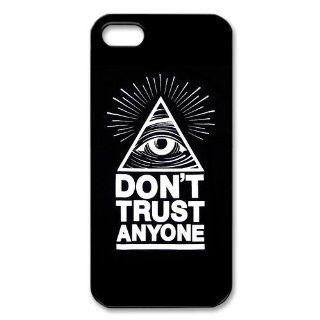 All Seeing Eye Plastic Case/Cover FOR Apple iPhone 5S, Hard Case Black/White: Cell Phones & Accessories