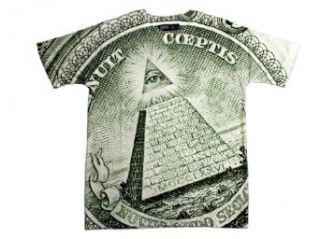 Super Massive Men's All Seeing Eye Photo Sublimated T Shirt Small Full Color: Clothing