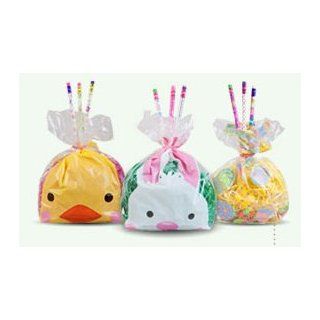 1 pack of 25pcs of Easter Cello/Cellophane/Loot Treat Bag(4 designs  RAMDOMLY SENT)11.5 x 5 x 3 inch: Kitchen & Dining