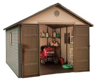 Lifetime 6433 11 by 11 Foot Outdoor Storage Shed with Windows : Patio, Lawn & Garden