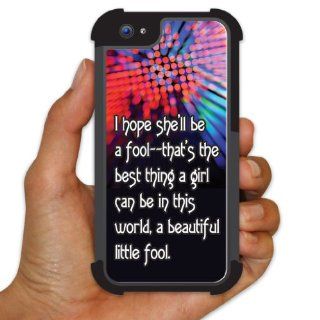 iPhone 5 BruteBox Case   The Great Gatsby "I hope she'll be a fool"   2 Part Rubber and Plastic Protective Case: Cell Phones & Accessories