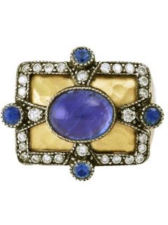 Arman Sapphire And Diamond Cross Ring