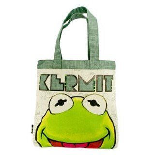 Muppet Show Kermit The Frog Face Canvas Tote Bag: Shoes