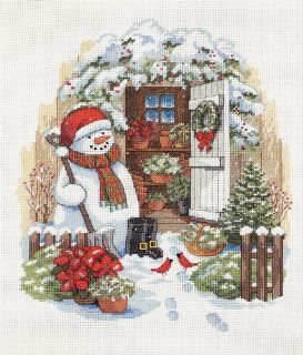 Dimensions Needlecrafts Counted Cross Stitch, Garden Shed Snowman
