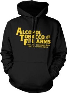 Alcohol Tobacco And Firearms, Should Be A Convenience Store Not A Government Agency Hooded Sweatshirt, Funny 2nd Amendment Gun Rights ATF Design Hoodie: Clothing
