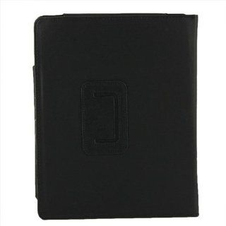 Black Flip Leather Case with Kickstand for iPad 2 3 & Other Similar 9.7 Inch Tablets: Computers & Accessories