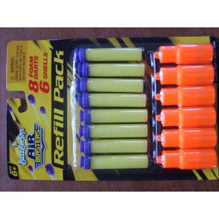 Buzz Bee Toys 8 Dart & 6 Shell Refill Pack for Double Shot, Mustang 6, Rapid Fire Tek: Toys & Games