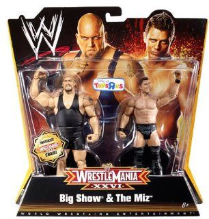 Mattel WWE Wrestling Exclusive Wrestle Mania XXVI Action Figure 2Pack Big Show The Miz: Toys & Games