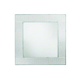 13" x 13" Glass Mirror Square Mosaic Charger   Jay Import Company 1331004: Kitchen & Dining