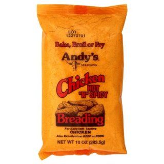 Andy's Chicken Breading Hot, 10 Ounce (Pack of 12) : Oatmeal Breakfast Cereals : Grocery & Gourmet Food