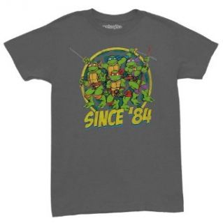 Teenage Mutant Ninja Turtles Since 84 Distressed Cartoon Hero Adult T Shirt Tee: Clothing