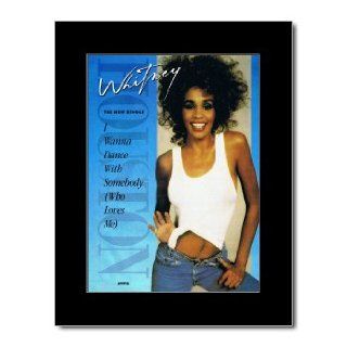 WHITNEY HOUSTON   I Wanna Dance With Somebody Matted Mini Poster   28.5x21cm   Prints
