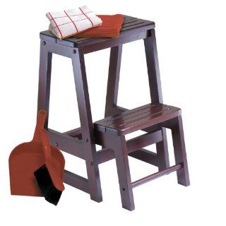 Winsome Wood Step Stool, Antique Walnut [Kitchen] P.Number: 94022  