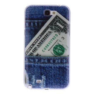Blue Jeans Pattern Hard Case for Samsung Galaxy Note 2 N7100: Cell Phones & Accessories