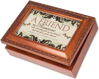 Cottage Garden Friend Is Someone Woodgrain Music Box / Jewelry Box Plays Friend In Jesus: Toys & Games