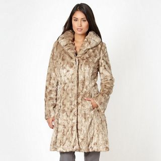 RJR.John Rocha Designer natural faux fur coat