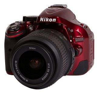 Nikon Nikon D5200 red SLR camera with 18 55mm VR lens kit, 24MP, 3.0LCD, 1080p FHD