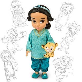 Disney Princess Animators' Collection Toddler Doll 16'' H   Jasmine with Plush Friend Raja: Toys & Games