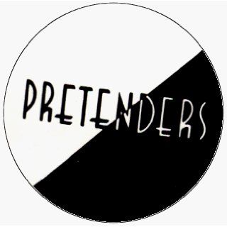 The Pretenders   Logo (Black And White)   1 1/2" Button / Pin: Clothing