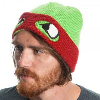 TMNT Raphael Reversable Beanie With Ski Mask (Red/Green): Video Games