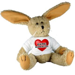Kuscheltier Hase "Gute Besserung" , als Geschenkidee: Spielzeug