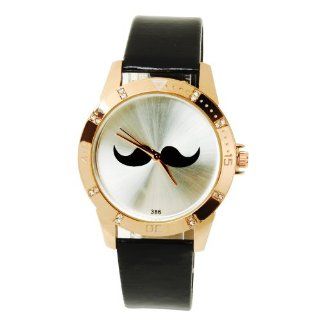 Yesurprise Mustache Schnurrbart Armbanduhr Uhr Trend Blogger Retro Vintage Watch Geschenk Gift 02#: Yesurprise: Uhren