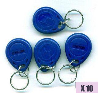 10 x RFID Transponder Chipschlssel EM, 125KHz, Blau Cute: Baumarkt