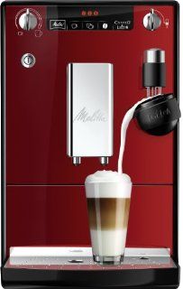 Melitta E 955 102 Kaffeevollautomat Caffeo Lattea rot Latte Macchiato (Milk2Shower, 15 bar): Küche & Haushalt