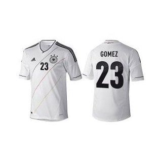 Adidas DFB Deutschland Heim Trikot Gomez Nr.23 Kinder EM2012 Farbe: wei/schwarz, Gre: 152: Sport & Freizeit