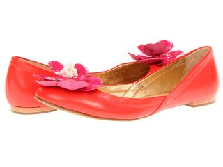 Kate Spade New York Twill Red Nappa/Pink Patent Flower