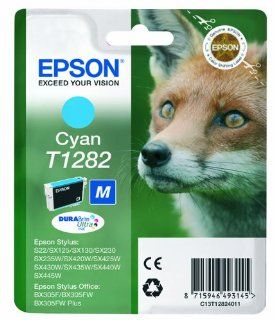 Epson T1282 Tintenpatrone Fuchs, Singlepack, cyan: Bürobedarf & Schreibwaren