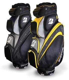 BRIDGESTONE GOLF Golfbag Cart schwarz/gelb, Gre 9,0 ": Sport & Freizeit